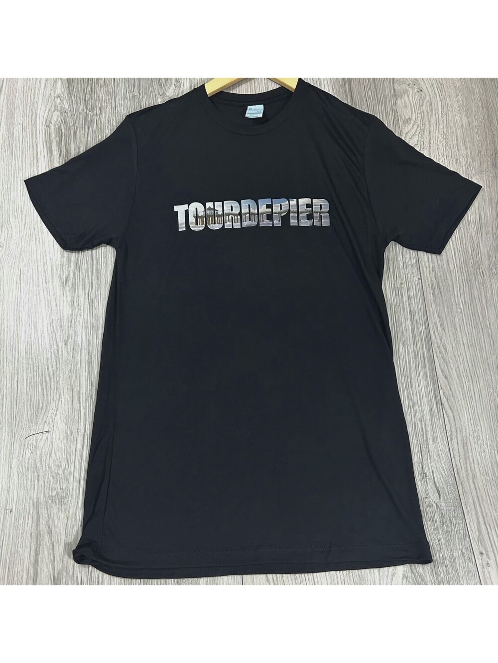 Tour De Pier 2025 T Shirt Mens Medium Black Manhattan Beach Cycling Charity #14